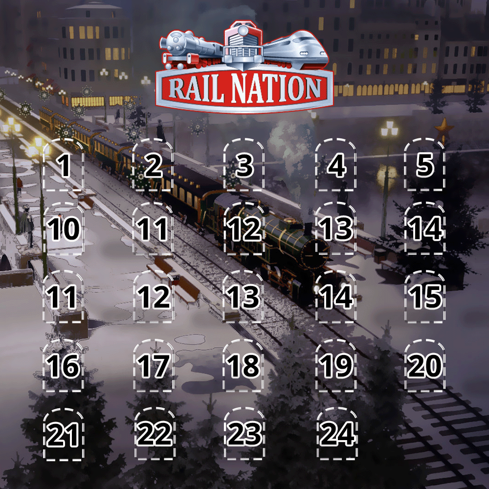 Adventni kalendář Rail Nation 1.24. prosince 2022 Free browser